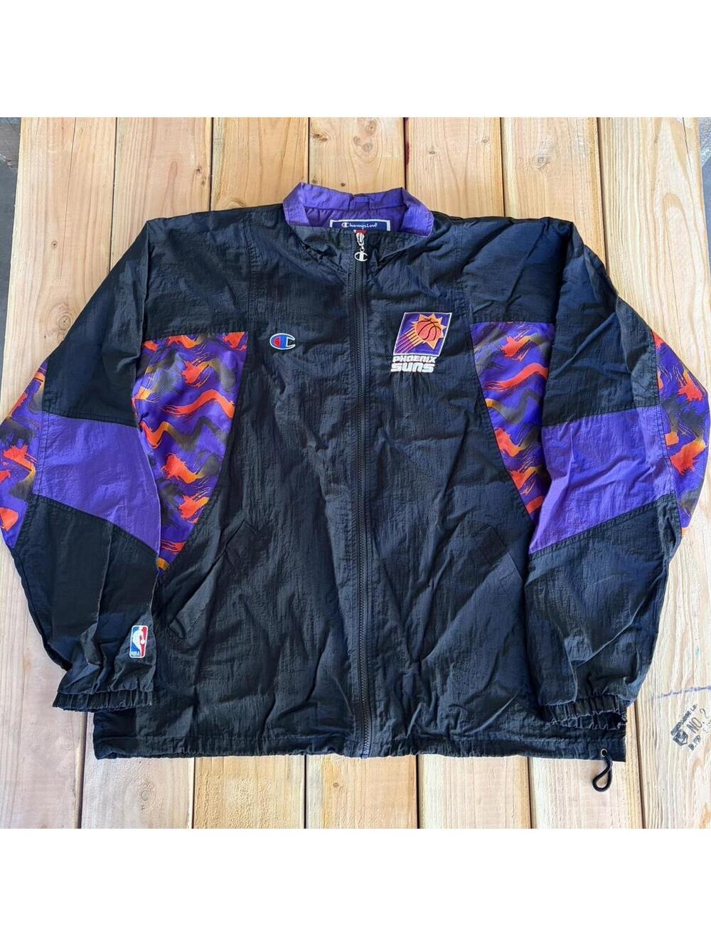 Vintage 90’s 1996/1997 Champion Phoenix Suns black jacket